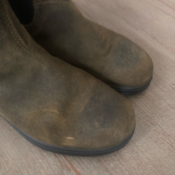 Blundstone 1615 Original Suede Boots Dark Olive Size 7.5 US Mens - Picture 8 of 14
